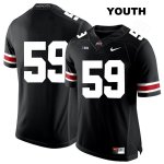 Youth NCAA Ohio State Buckeyes Isaiah Prince #59 College Stitched No Name Authentic Nike White Number Black Football Jersey HW20I66AG